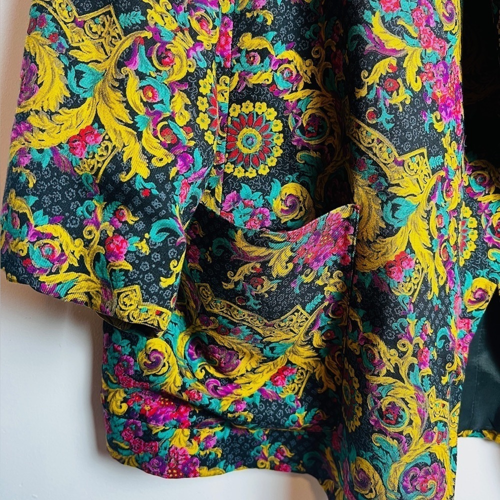 Vintage colorful  Evan piccone colorful blazer 18 - Picture 3 of 9